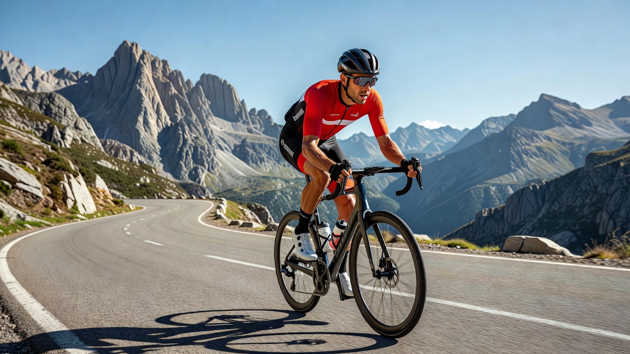 Ciclistas en los Pirineos